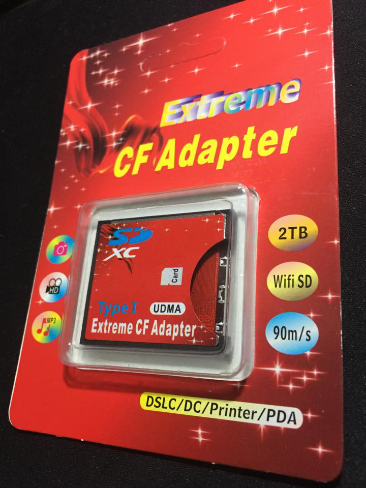 [ของแท้ รองรับการ์ดWifi] ตัวแปลงการ์ด Adapter SD to CF Type I ใช้กับกล้องถ่ายภาพดิจิตอลได้ทุกรุ่น
