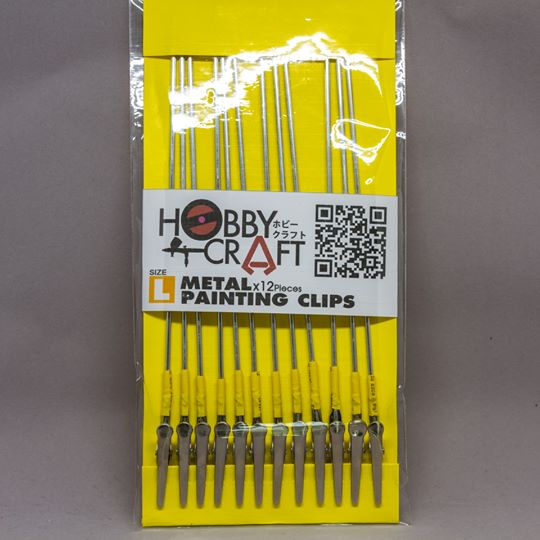 HOBBYCRAFT METAL PAINTING CLIPS SIZE L [12ชิ้น/ซอง] เครื่องมือ อุปกรณ์ต่อโมเดล กันดั้ม กันพลา