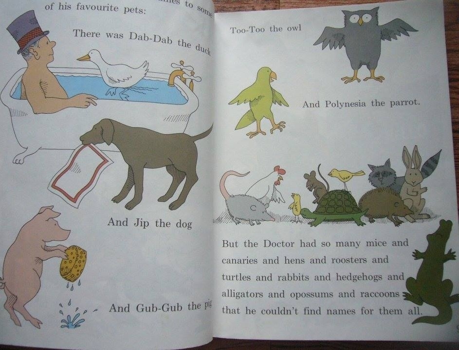 (4แถม4) Hugh Lofting's Travels of Doctor Dolittle Book by Al Perkins ราคา 95