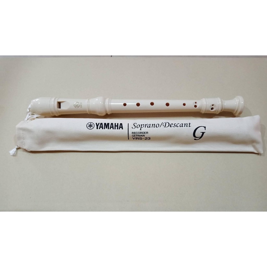 (ของแถม) YAMAHAขลุ่ย รุ่น YRS-23 สีขาว ขลุ่ยรีคอร์ทเดอร์ยามาฮ่าสุดฮิต