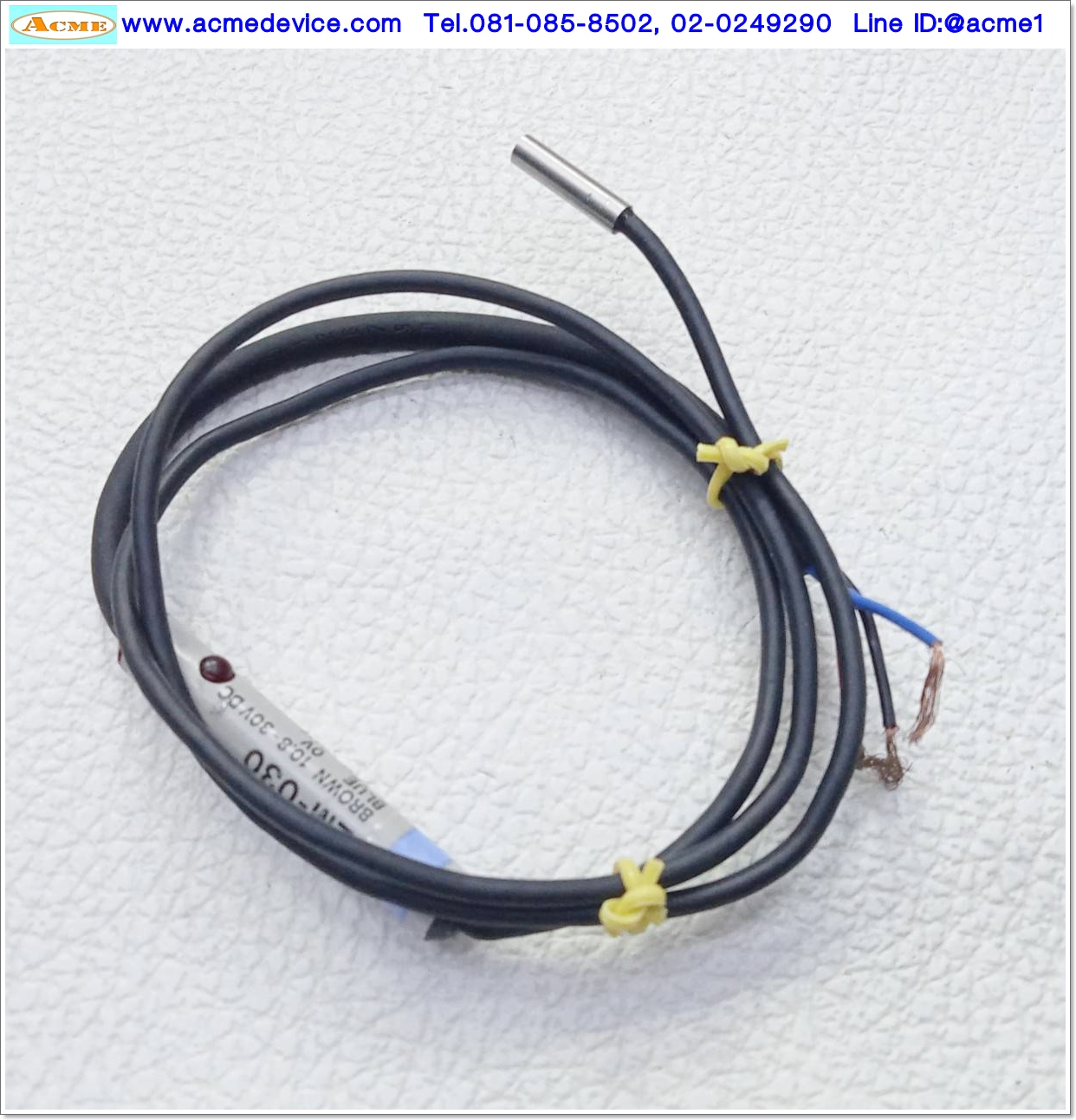 Proximity Keyence รุ่น EM-030, M3, ระยะ 0.6mm, NO, NPN, Inductive (Japan)