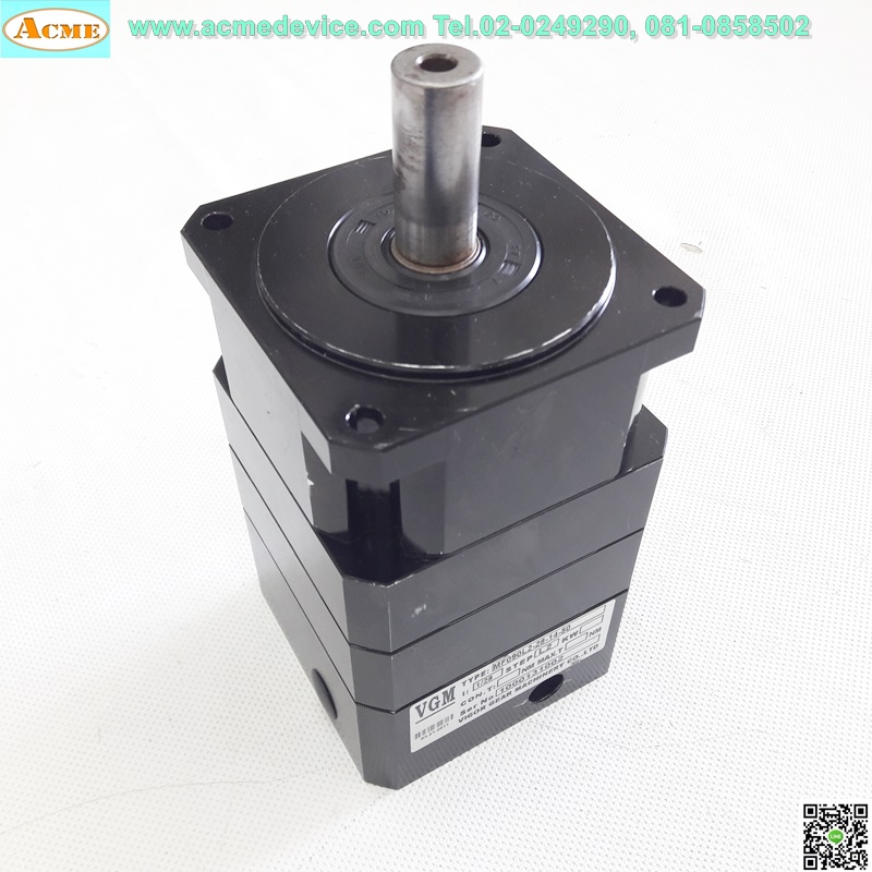 Gear Head VGM รุ่น MF090L2-28-14-50, Ratio 28:1, (เพลาเข้า 14 mm., ออก 18 mm.), for 200w 400w