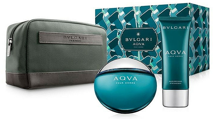 น้ำหอมบุลการี Bvlgari Aqva Pour Homme SET EDT 100ml + Aftershave 100ml + Bag