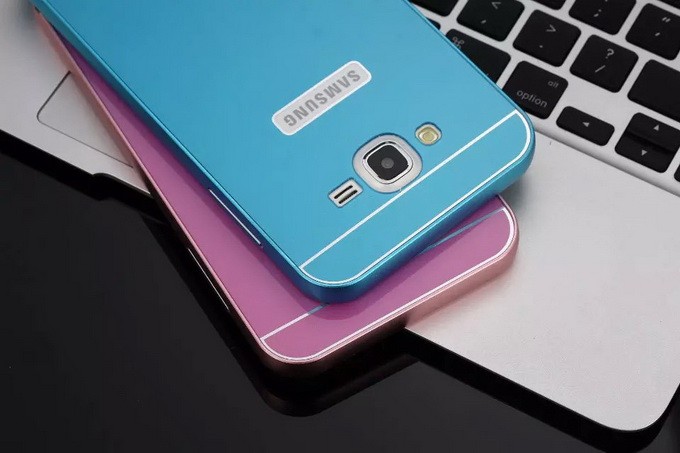 เคส ซัมซุง J7 สีทอง/ดำ/เงิน/ฟ้า/ชมพู อลูมิเนียม slide ได้