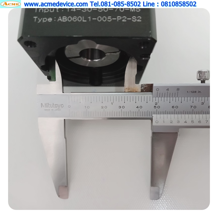 Gear Head Newstart รุ่น AB060L1-005-P2-S2, Ratio 5:1 (เพลาเข้า 14 mm. ออก 16 mm.) for 200w 400w (A)