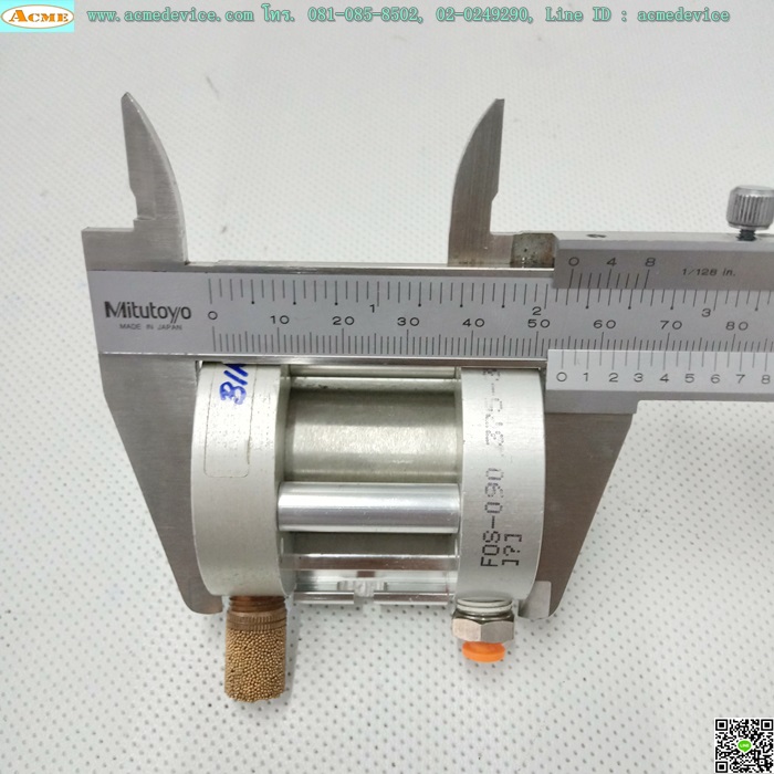 Flat Cylinder Bimba รุ่น F0S-090.375-3M, Bore 27, Stroke 10 mm.