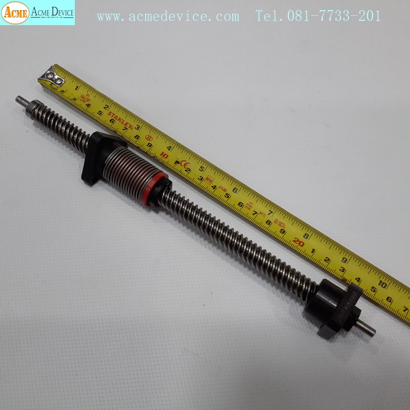 Lead Screw ขนาดเพลา 12 mm x 250 mm, Stroke 50 mm, Pit 12 mm
