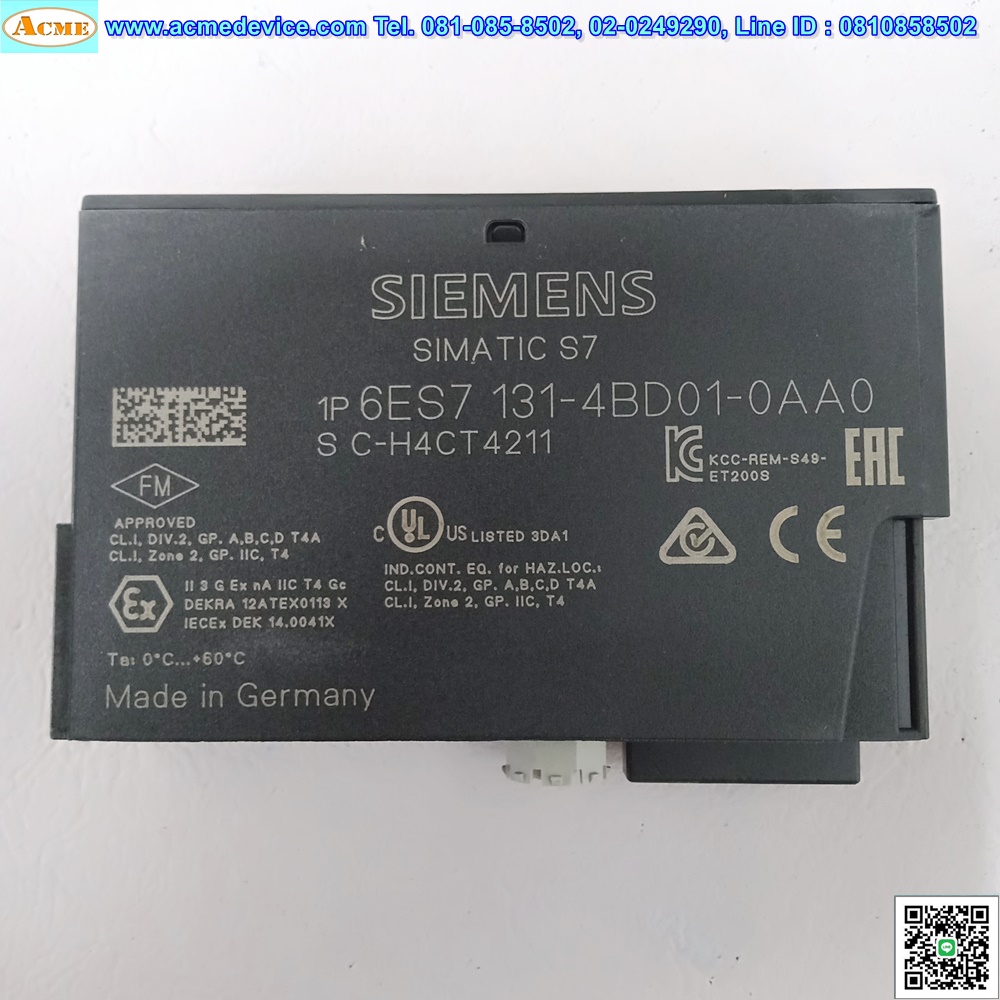 PLC SIEMENS SIMATIC S7 รุ่น 6ES7131-4BD01-0AA0 (4DI)