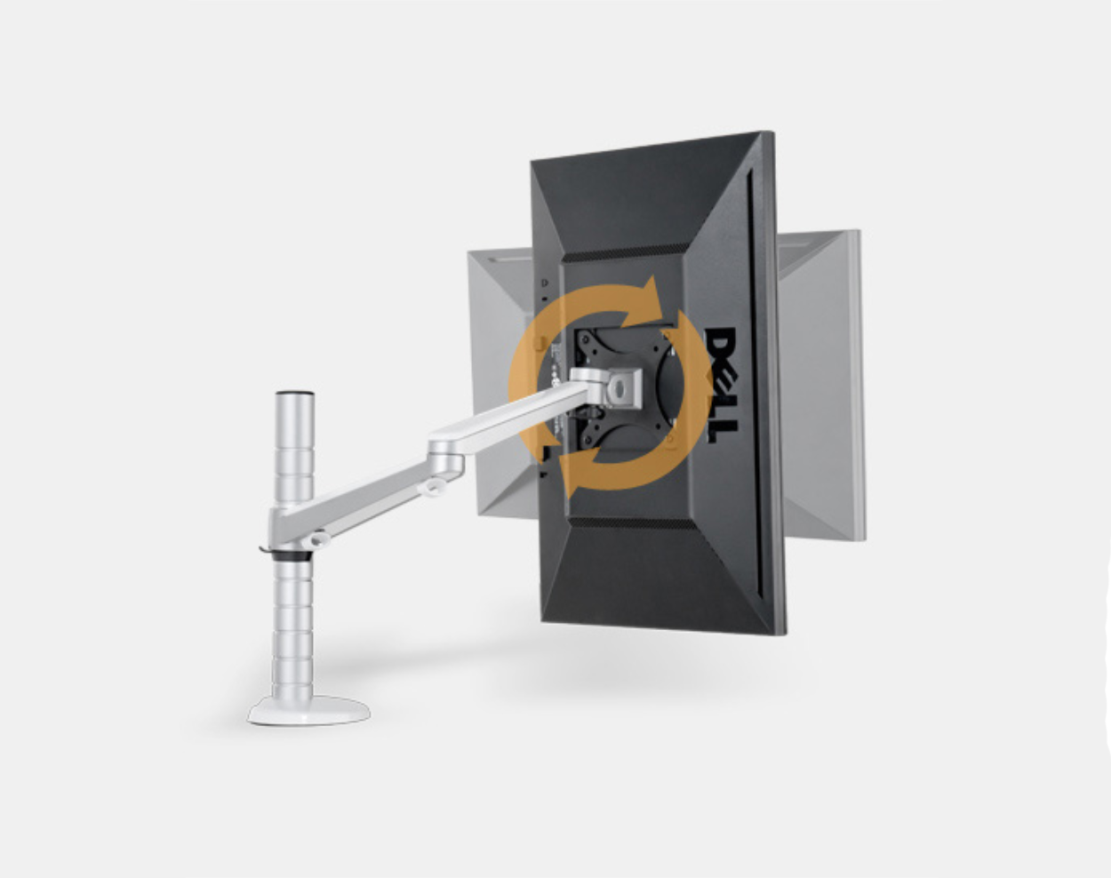 ขาตั้งจอคอมพิวเตอร์สำหรับ 2 จอ วัสดุอลูมิเนียม แข็งแรง ราคาถูก