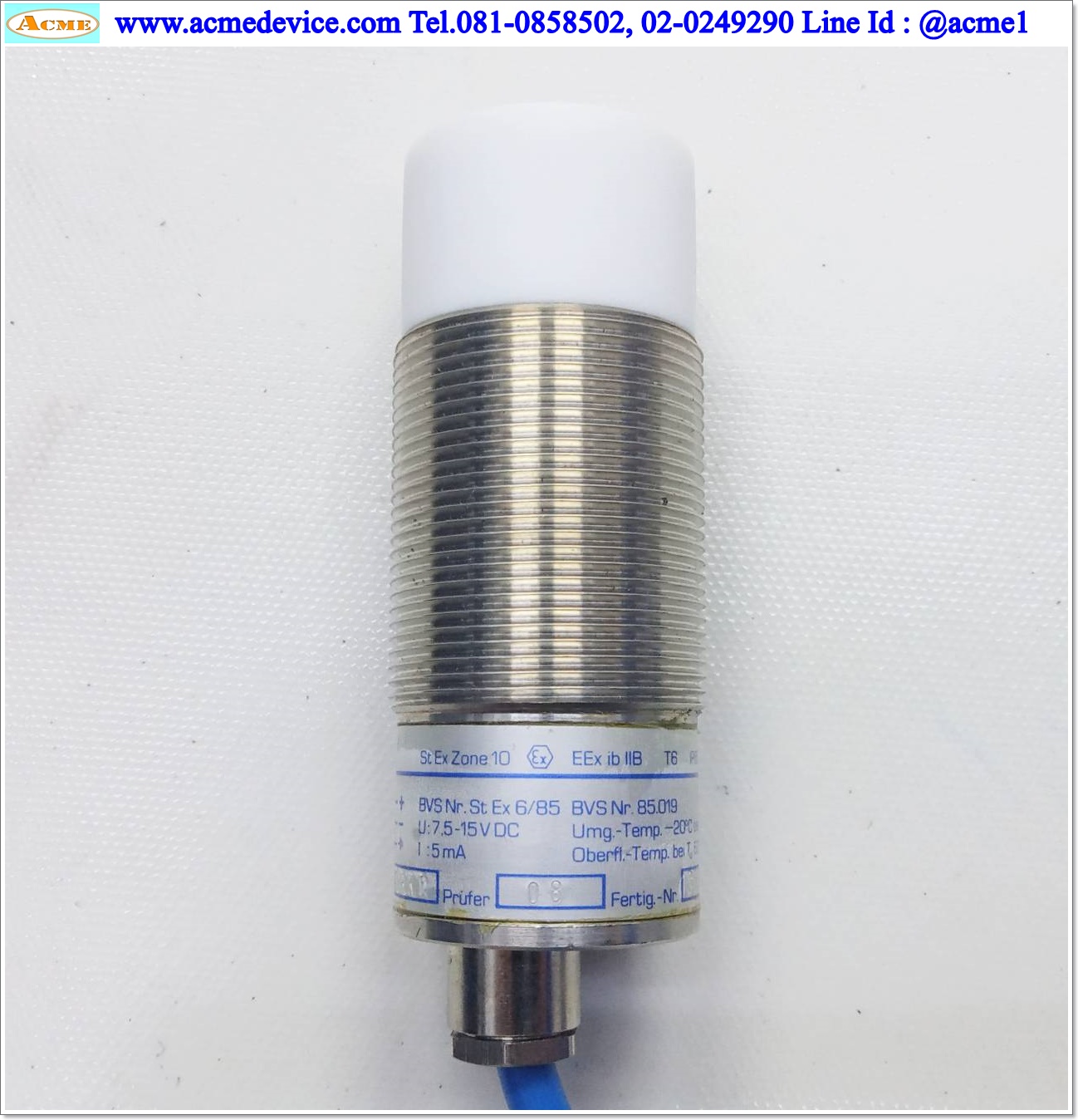 Proximity IFM รุ่น KX-2015-N, ระยะ 15 mm., N.C., 7.5-15 Vdc, Capacitive