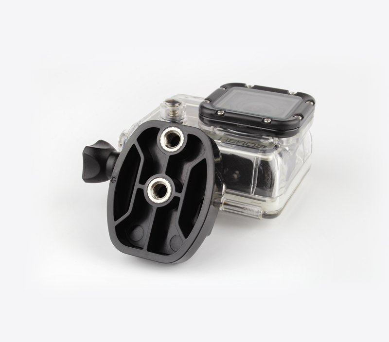 Tripod Mount(2) ใช้การยึดbasic mountที่ติดมากับกล้องเข้ากับแขนถ่ายภาพหรือขาตั้งกล้อง