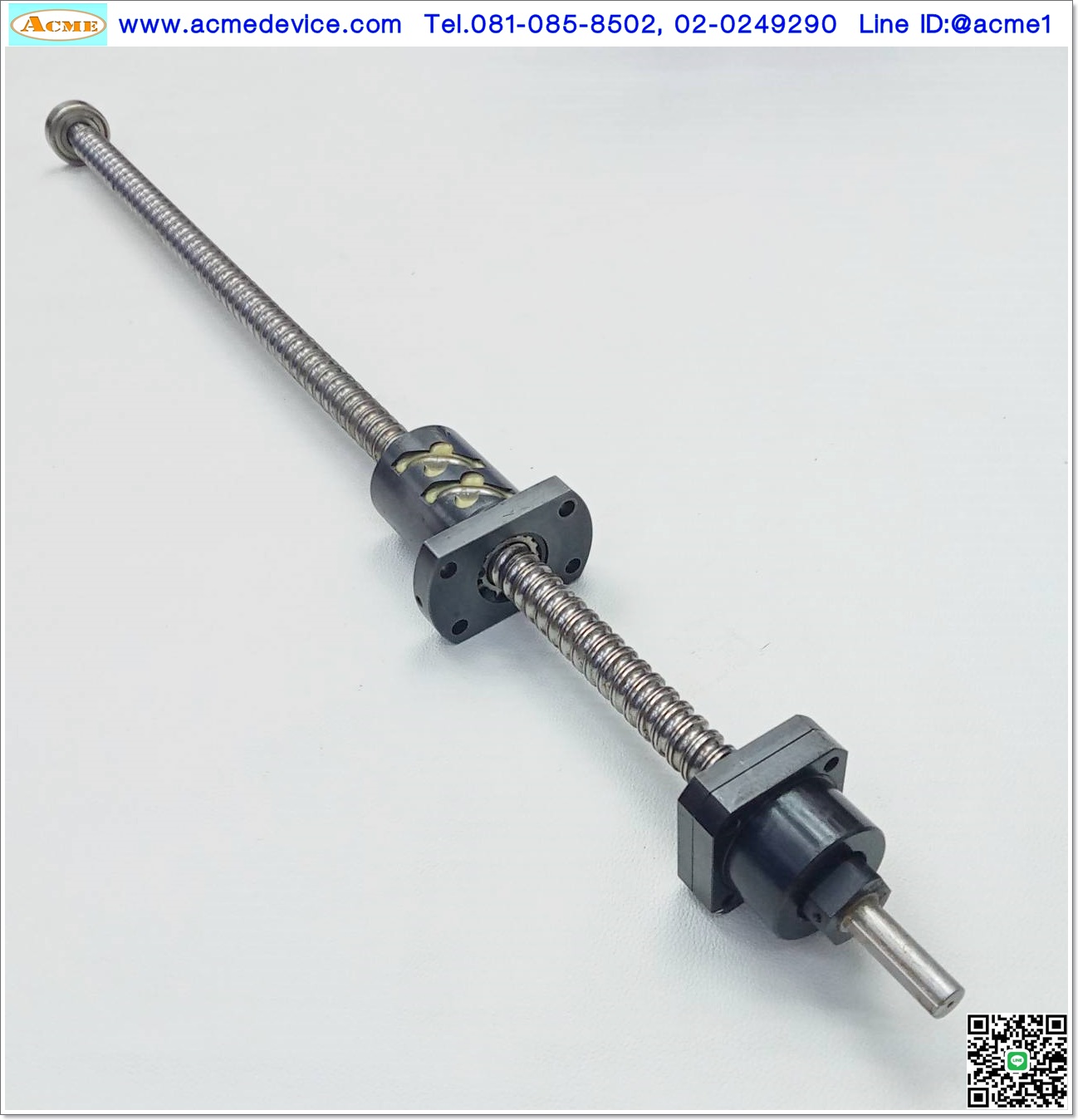 Ball Screw Misumi รุ่น 2510, เพลาโต 25 mm, ยาว 900 mm, Stroke 680 mm, Pit 10 mm
