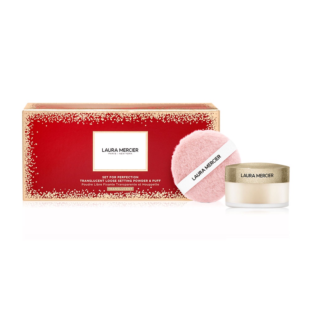 แป้งฝุ่นลอร่า Laura Mercier Loose Setting Powder Translucent 29g + Puff Set for Perfection
