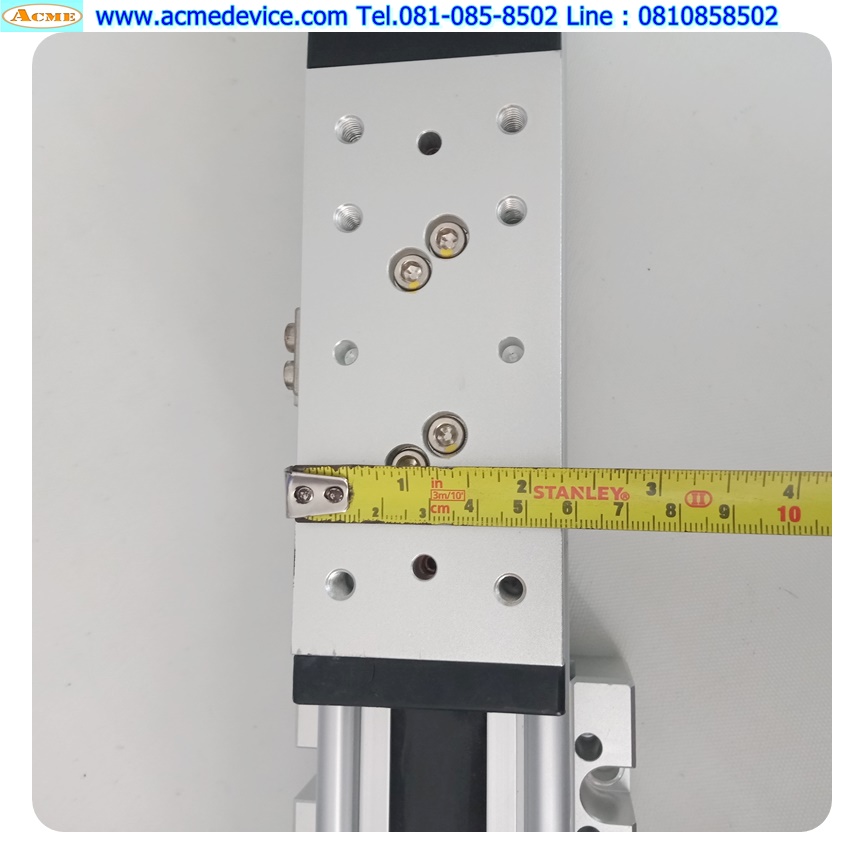 Servo Drive Yaskawa รุ่น SGDV-1R6A01B002000 + SGMJV-02ADL21, 200W & PGX62-H-5ชุดแกนสำเร็จรูป TPC, ขนาด 60 mm. x 1230 mm. x 185 mm., Stroke 963 mm