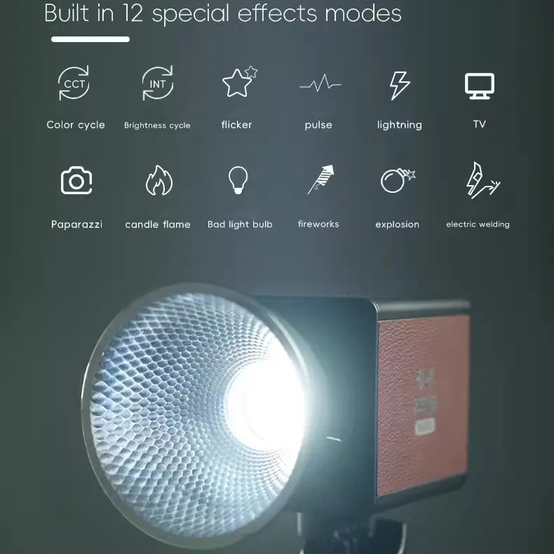 [พร้อมส่ง] ไฟสตูดิโอสำหรับถ่ายภาพและวีดีโอ ZSYB W80B Bi-Color LED Light 2700-5600K มีแบตในตัวพกพาได้