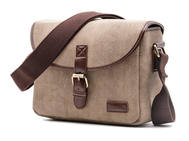 กระเป๋ากล้องยี่ห้อ TRAVEL LIFE ทำจากผ้า สำหรับกล้องDSLR MIRRORLESS