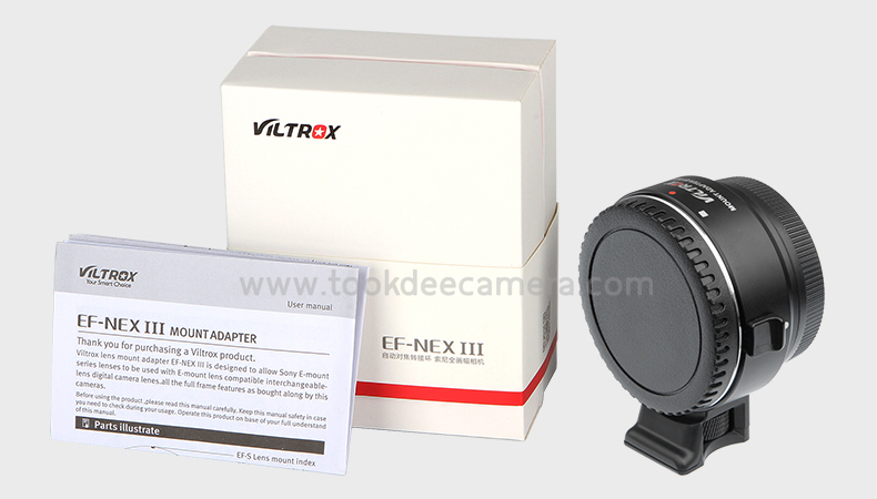 Viltrox Auto Focus Adapter EOS to Sony Nex III A7R / A7SII รองรับระบบออโต้โฟกัส (PreOrder รอสินค้า 10-14วัน)
