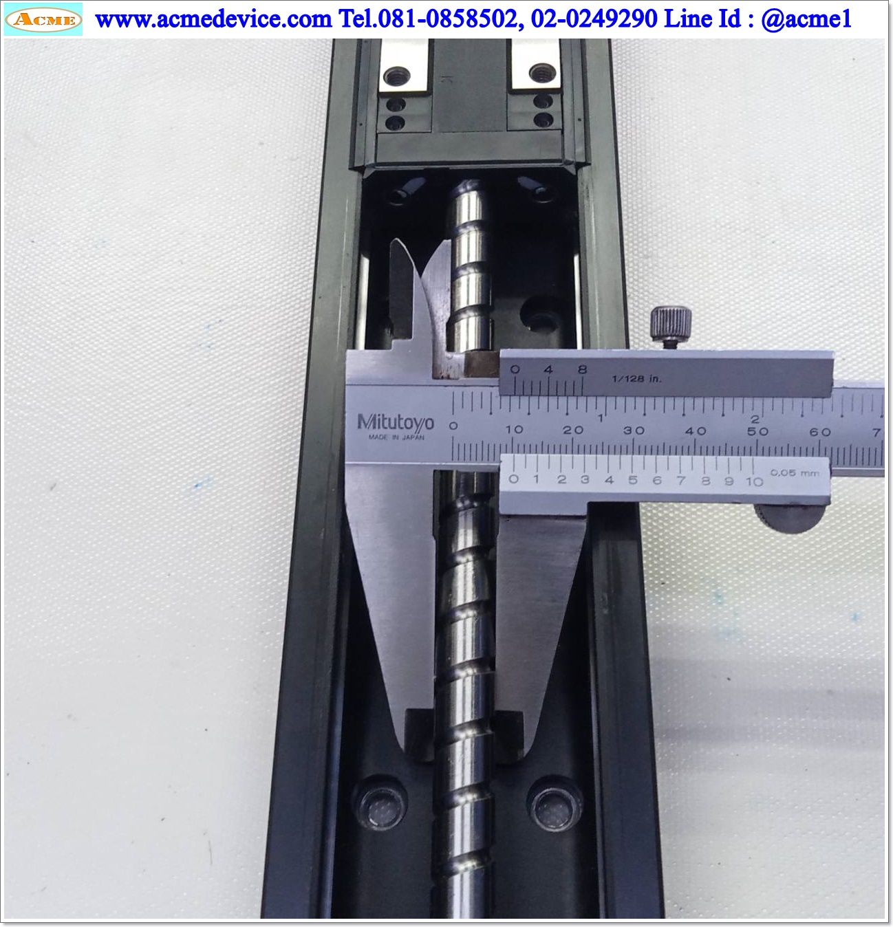 แกนสําเร็จรูป Ball Screw THK รุ่น KR33A, ขนาด 60 mm x 380 mm, แกนโต 10 mm, Stroke 230 mm, Pit 10 mm