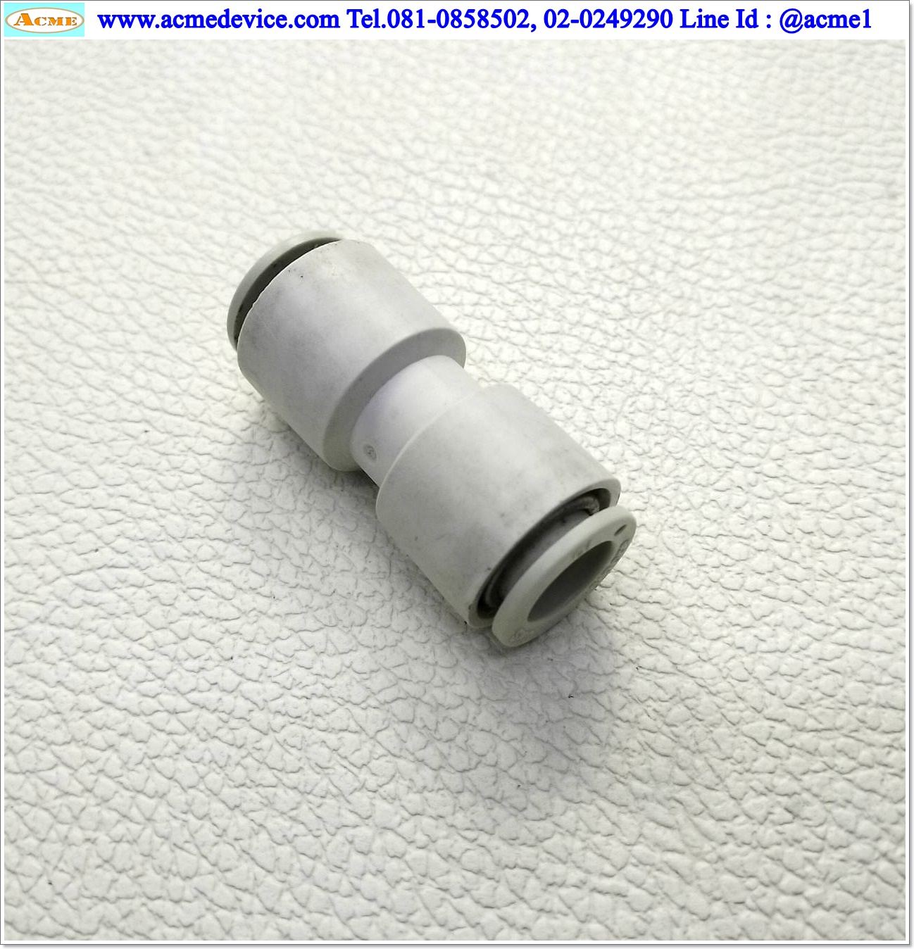 ข้อต่อลม SMC รุ่น KQ2H10-00A, Straight Union, ข้อต่อตรง 10 มม., OD 19 mm., L 42 mm.