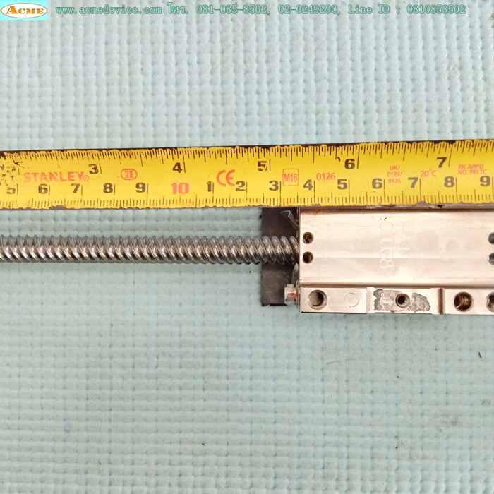 Ball Screw ขนาดเพลา 10 mm.x 280 mm., Stroke 135 mm., Pit 12 mm