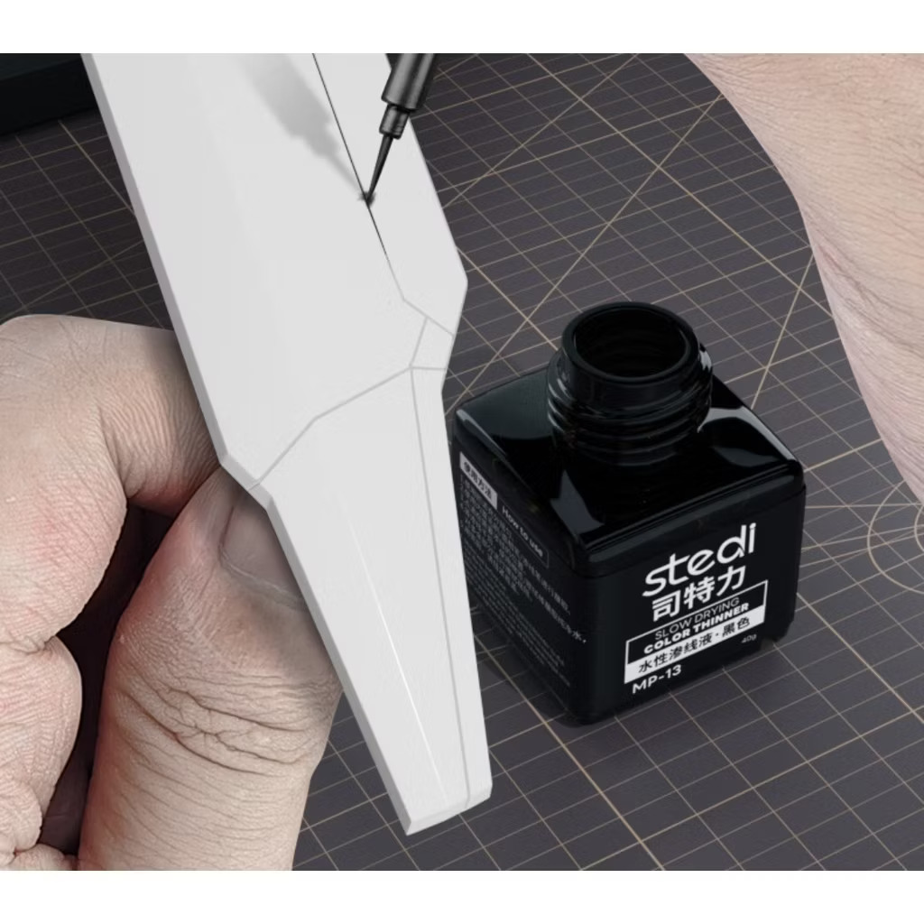 น้ำยาตัดเส้นสูตรน้ำ พาเนลไลน์สูตรน้ำ สะท้อนแสง Water Based Panel Line Accent Color Fluorescent Color ขนาด 40 ml. STEDI เครื่องมือ อุปกรณ์ต่อโมเดล กันดั้ม กันพลา