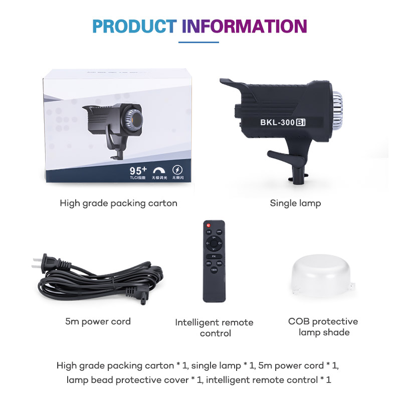 [พร้อมส่ง] ไฟสตูดิโอสำหรับถ่ายภาพและวีดีโอ ZSYB BKL 300D/400D LED Photography Light