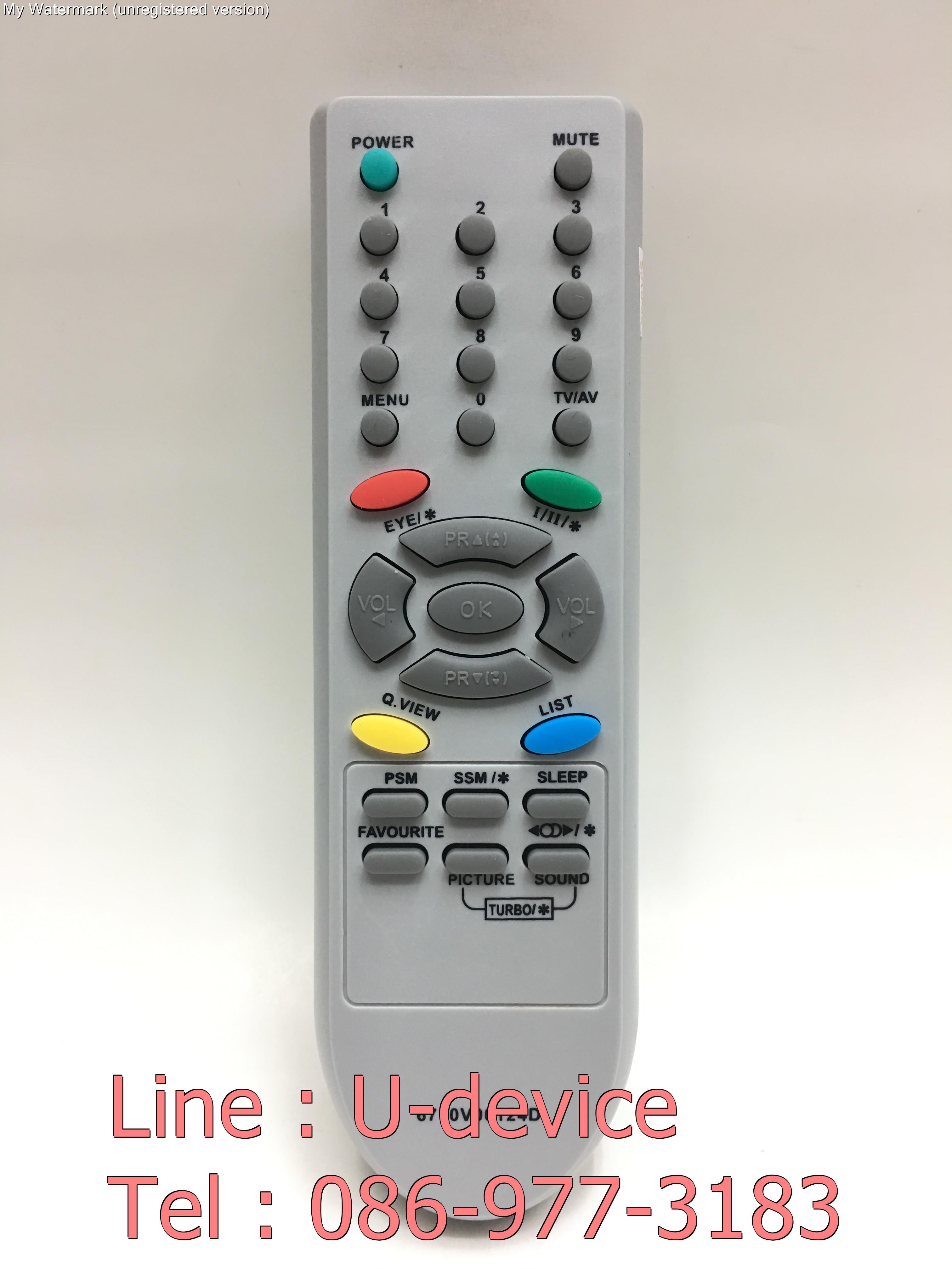 รีโมททีวี แอลจี LG ***ใช้กับทีวีแอลจี LG รุ่นเก่าได้ทุกรุ่น*** รุ่น 6710V00124D