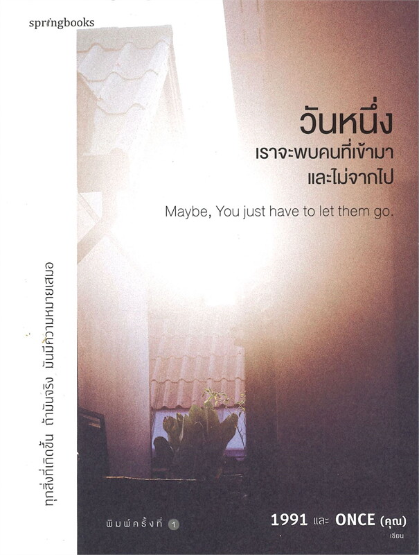 หนังสือเรื่อง วันหนึ่งเราจะพบคนที่เข้ามาและไม่จากไป : 1991 x Once : สำนักพิมพ์ Springbooks
