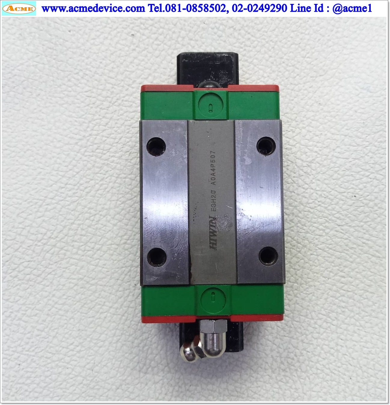 Linear Block and Rail Hiwin รุ่น EGH20, รางสไลด์ขนาด 20 mm x 95 mm. (ขาว)