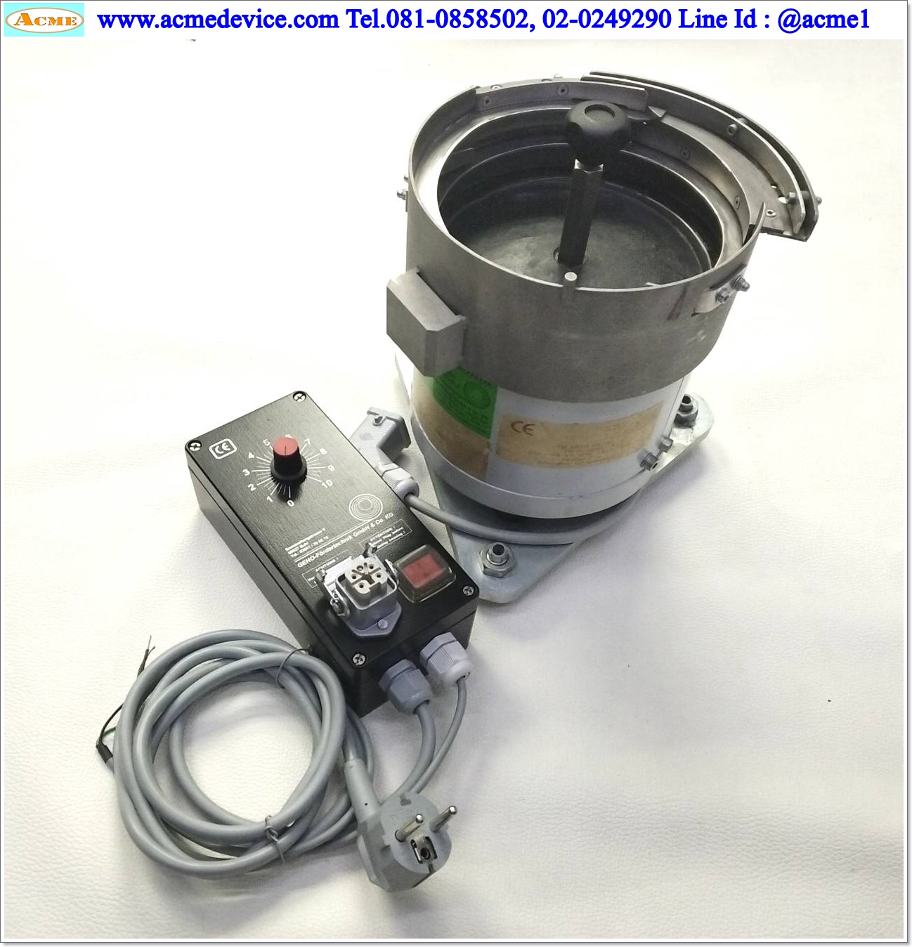Bowl Feeder RNA รุ่น SRC-N 160-2 R, ขนาด 185 x 220 mm. & Controller RLC 10-A3/65.2, 230V