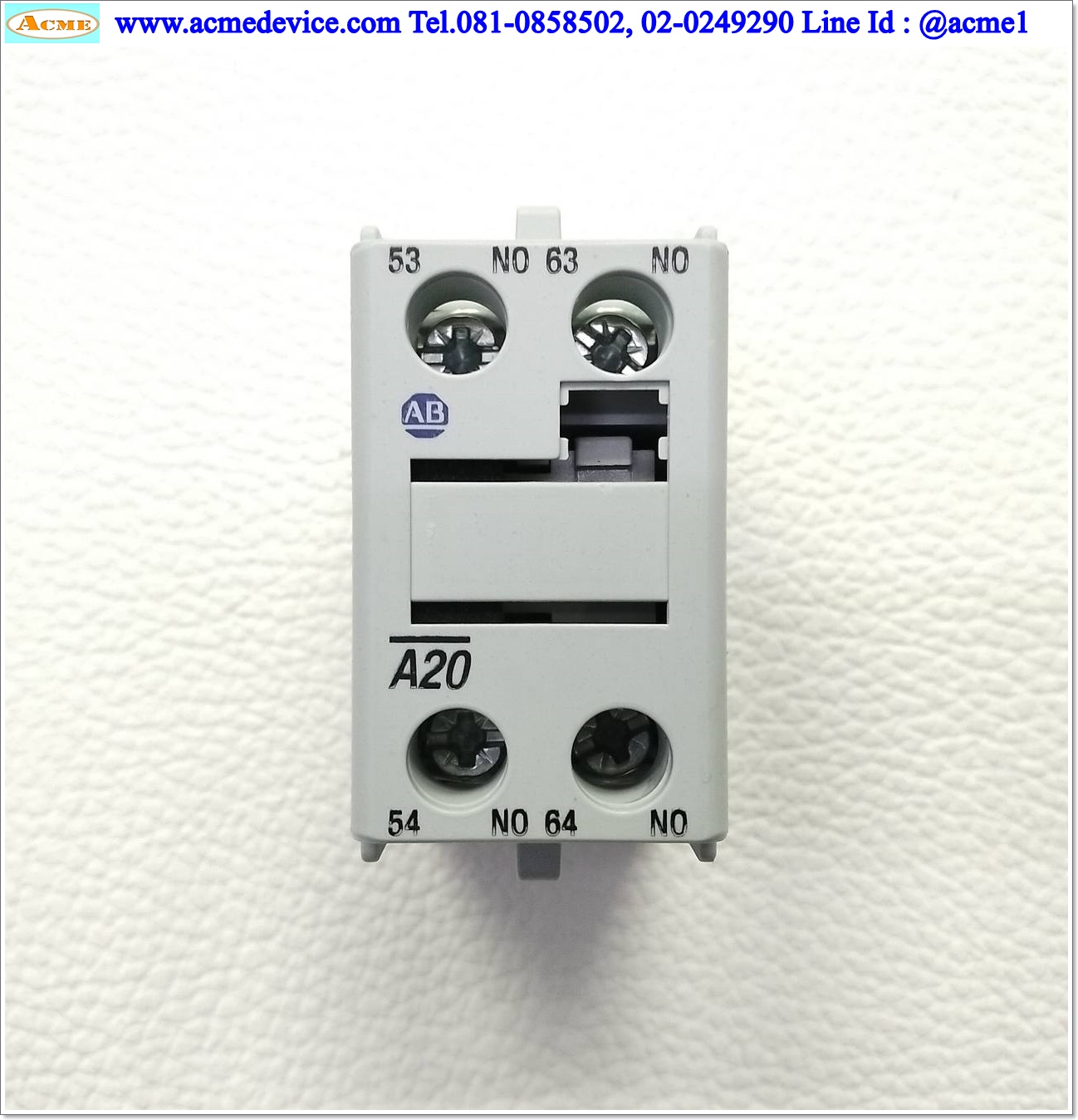 Auxilliary Contact Allen-Bradley รุ่น 100-FA20, 2NO, 10A