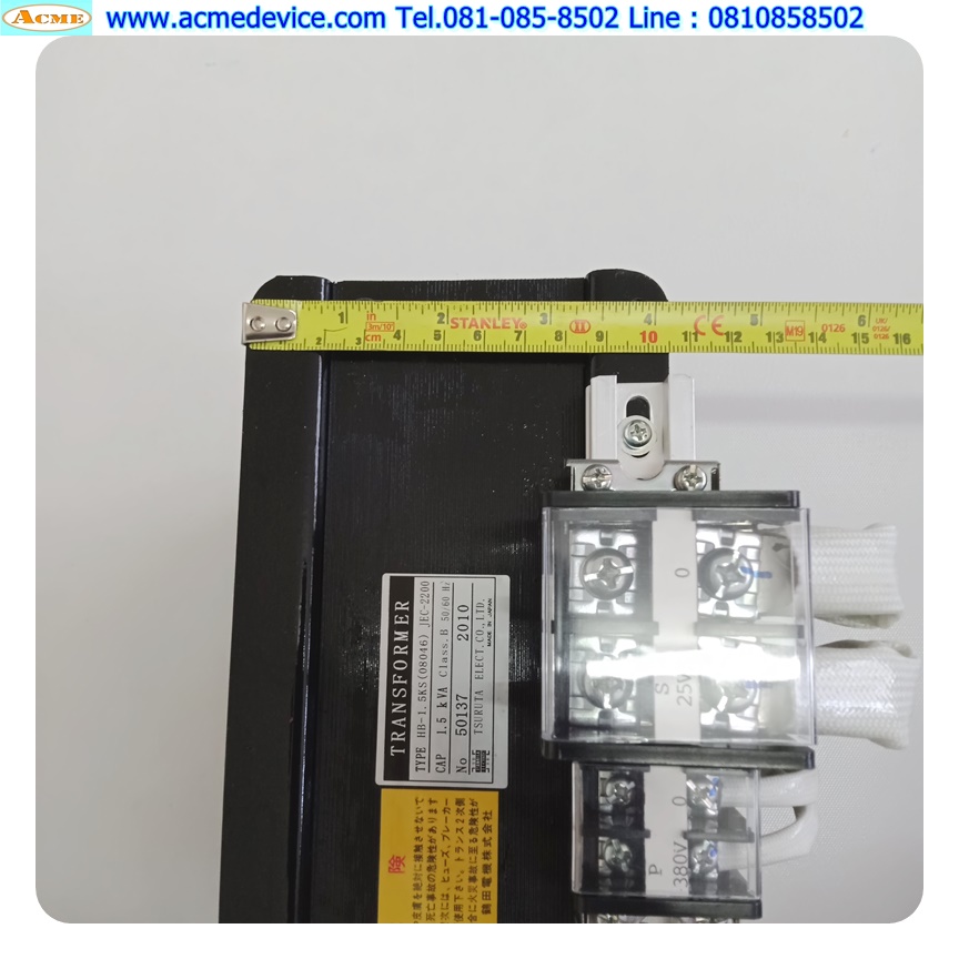 Transformer Tsuruta รุ่น HB-1.5KS (08046), In 380, Out 25Vac, 1.5kVA + RES-407 + PEX-W3