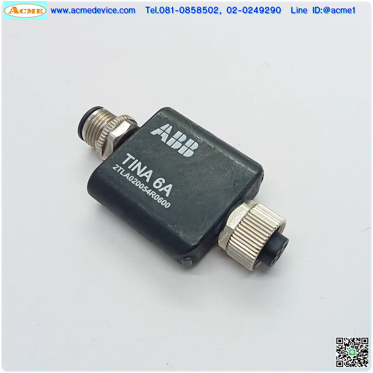 Safety Adaptor Unit ABB รุ่น Tina 6A, 2TLA020054R0600, For safety mat/strip/bumper connection