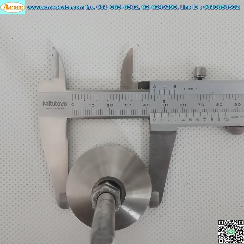 ขาฉิ่งขนาดยาว 95 mm., เกลียว 8 mm., โต 44 mm.