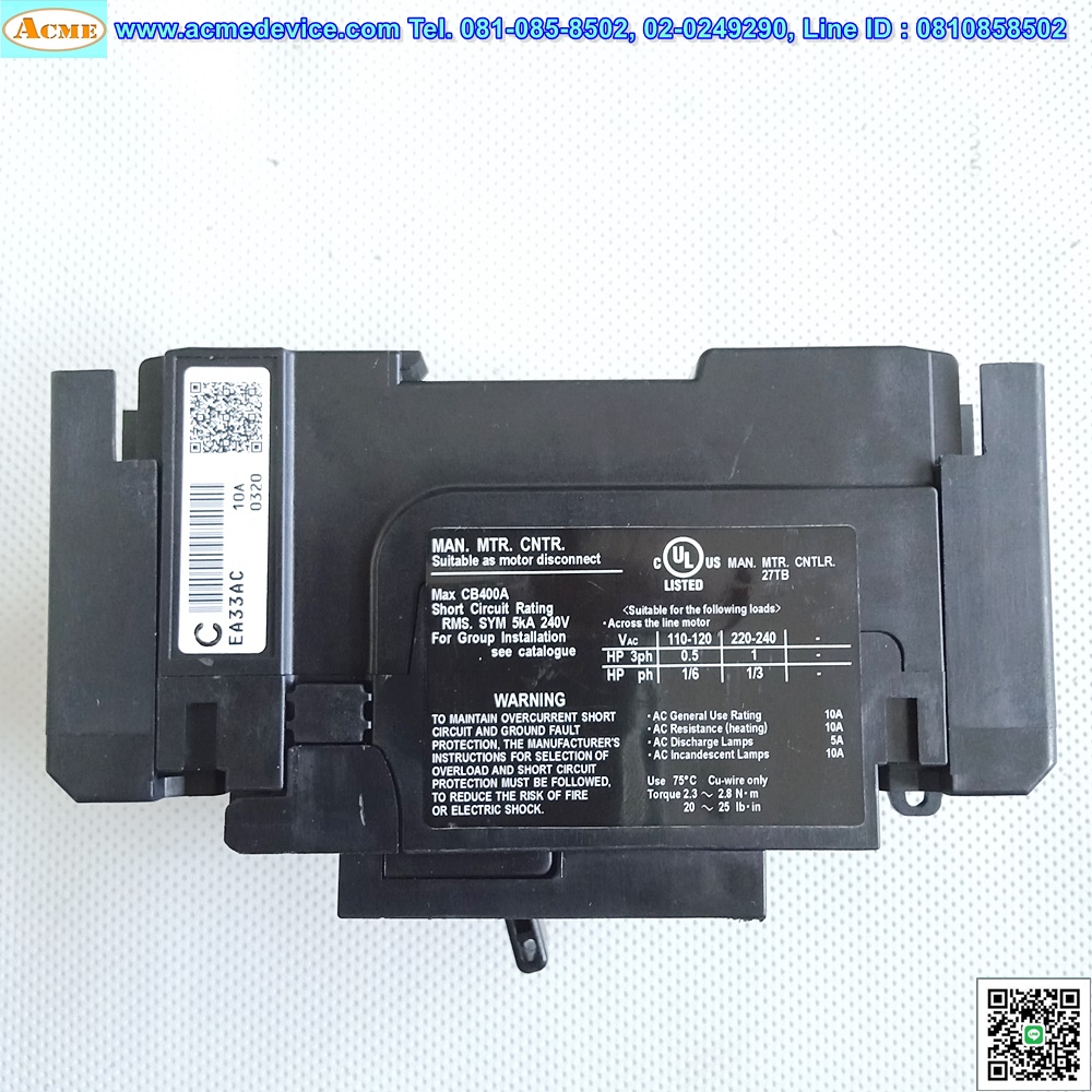Breaker 3P Fuji รุ่น EA33AC, 10A