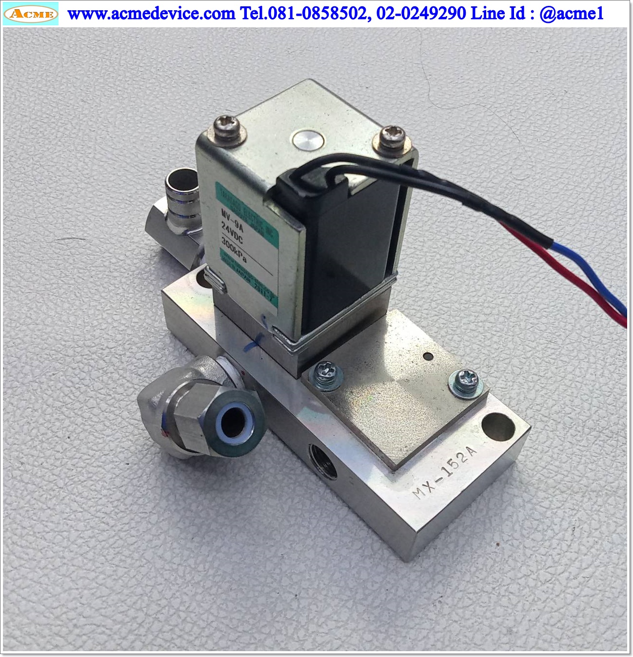Solenoid Valve Takasago รุ่น MV-9A, 24Vdc