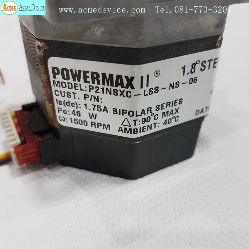 Stepping Motor Pacific Scientific รุ่น P21NSXC-LSS-NS-06, 1500RPM, 46W, 1.75A, 65V