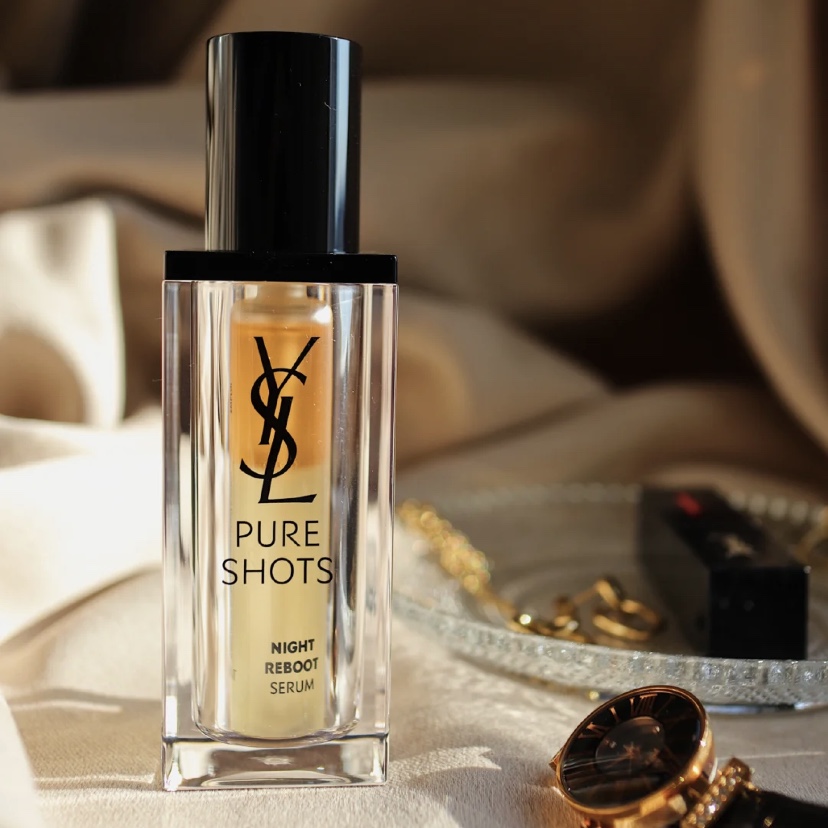 บำรุงผิวอีฟแซง YSL - Pure Shots Night Reboot Serum Fleur De Cactus+Acide Glycolique 50ml