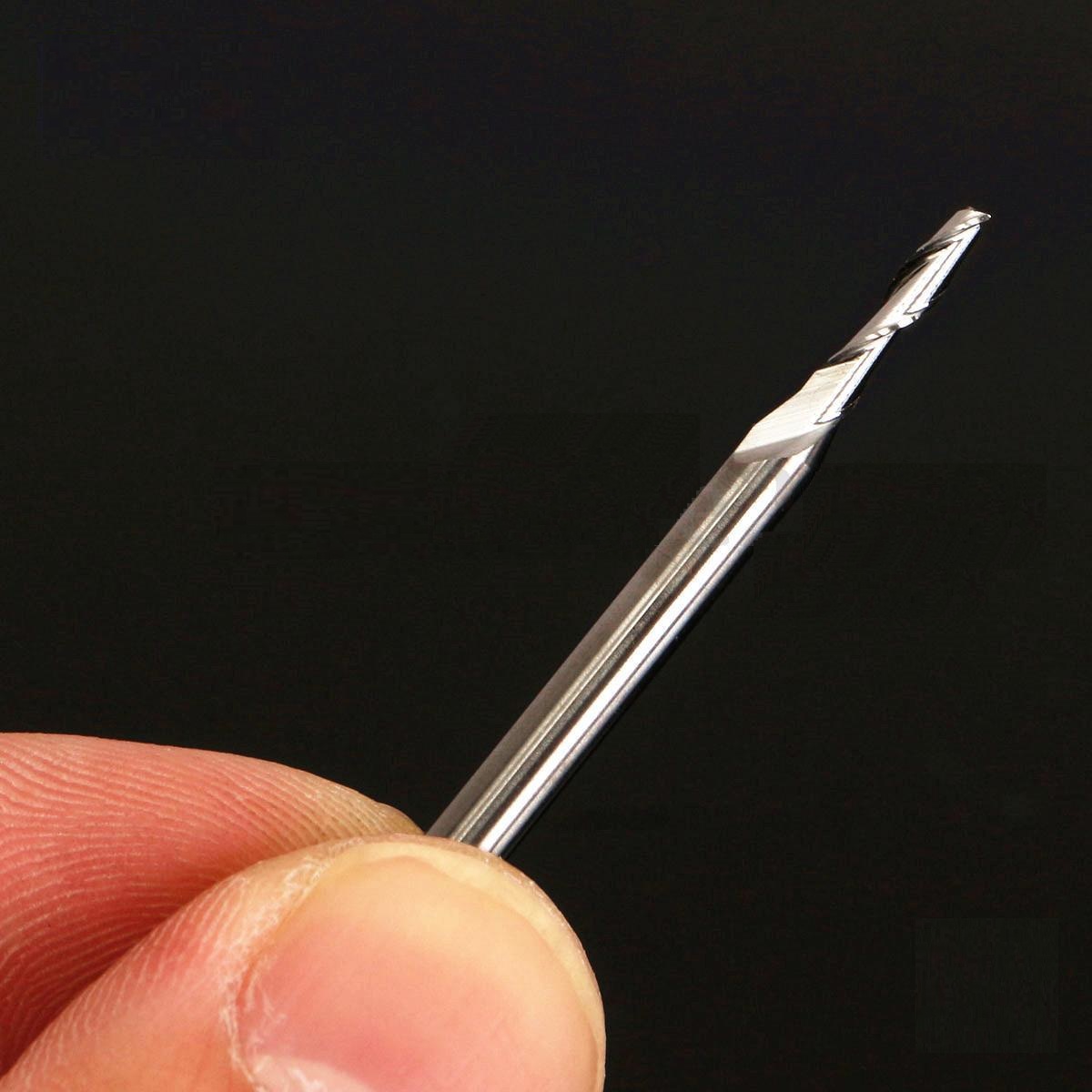 ดอกกัด CNC End Mills ขนาด 1.0 มม. 2 ฟัน 12 มม.10 ดอก