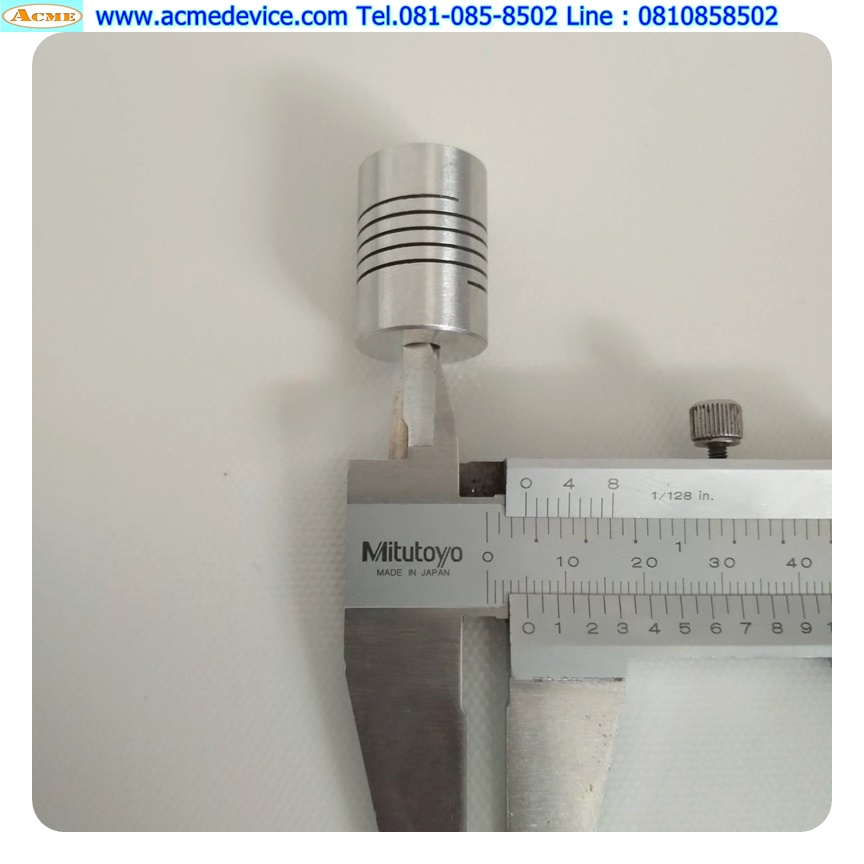 Coupling Aluminum ขนาด ID 5/6mm, OD 18mm, L 26mm