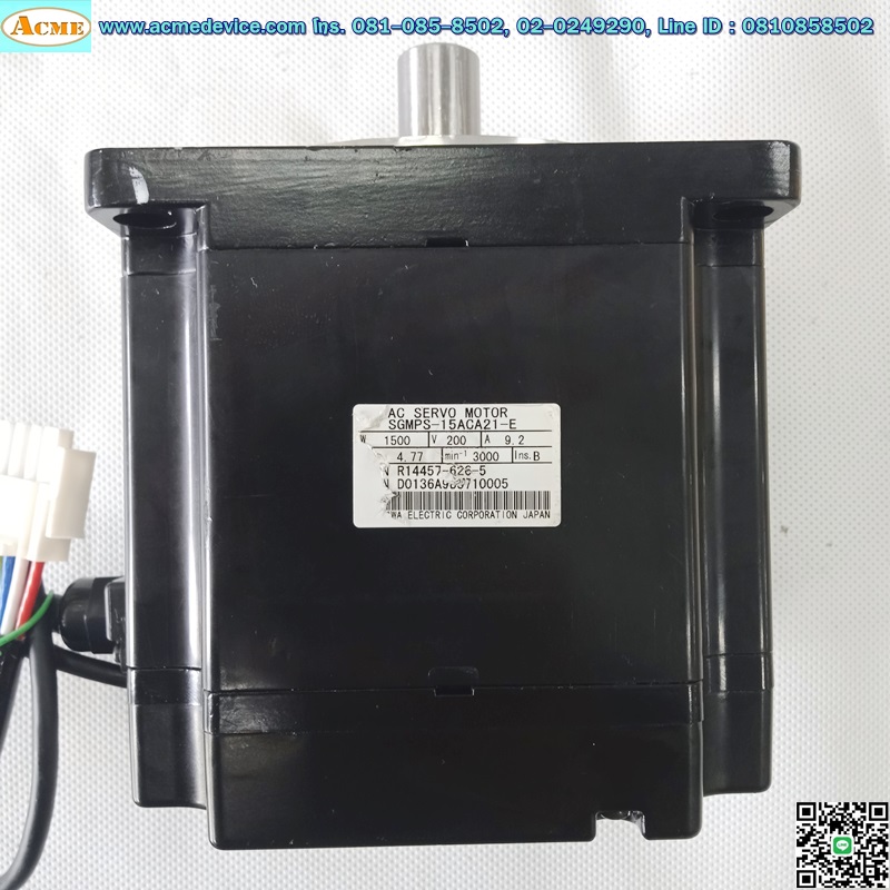 Servo Motor Yaskawa รุ่น SGMPS-15ACA21-E, 1.5kW