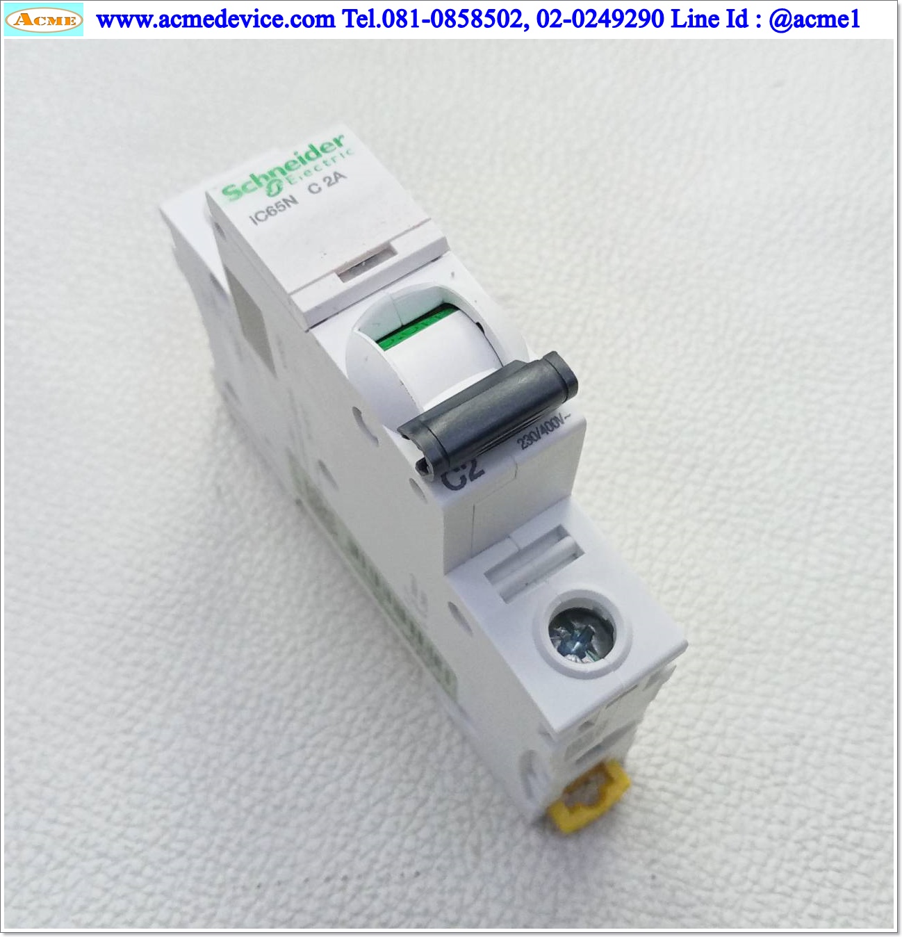Breaker 1P Schneider รุ่น iC65N C 2A