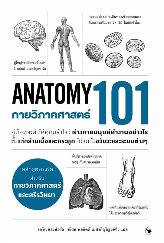 หนังสือเรื่อง กายวิภาคศาสตร์ 101 (Anatomy 101) : เควิน แลงฟอร์ด : สำนักพิมพ์ แอร์โรว์ มัลติมีเดีย