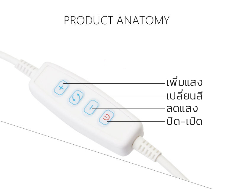 SmartPhone live set แท่นวางมือถือพร้อมไฟวงแหวนขนาดเล็กสำหรับไลฟ์สด (สีดำ)