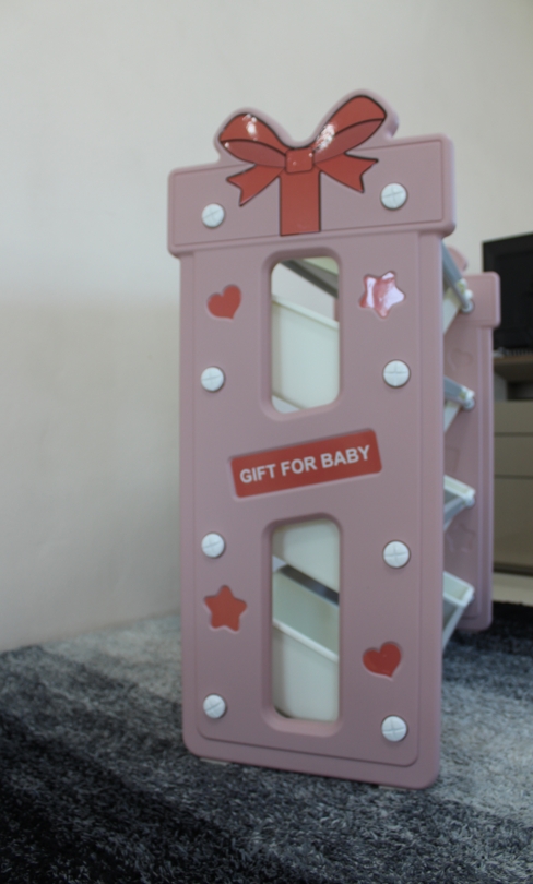 ชั้นวางของขวัญ 12 ช่อง (สีชมพู)