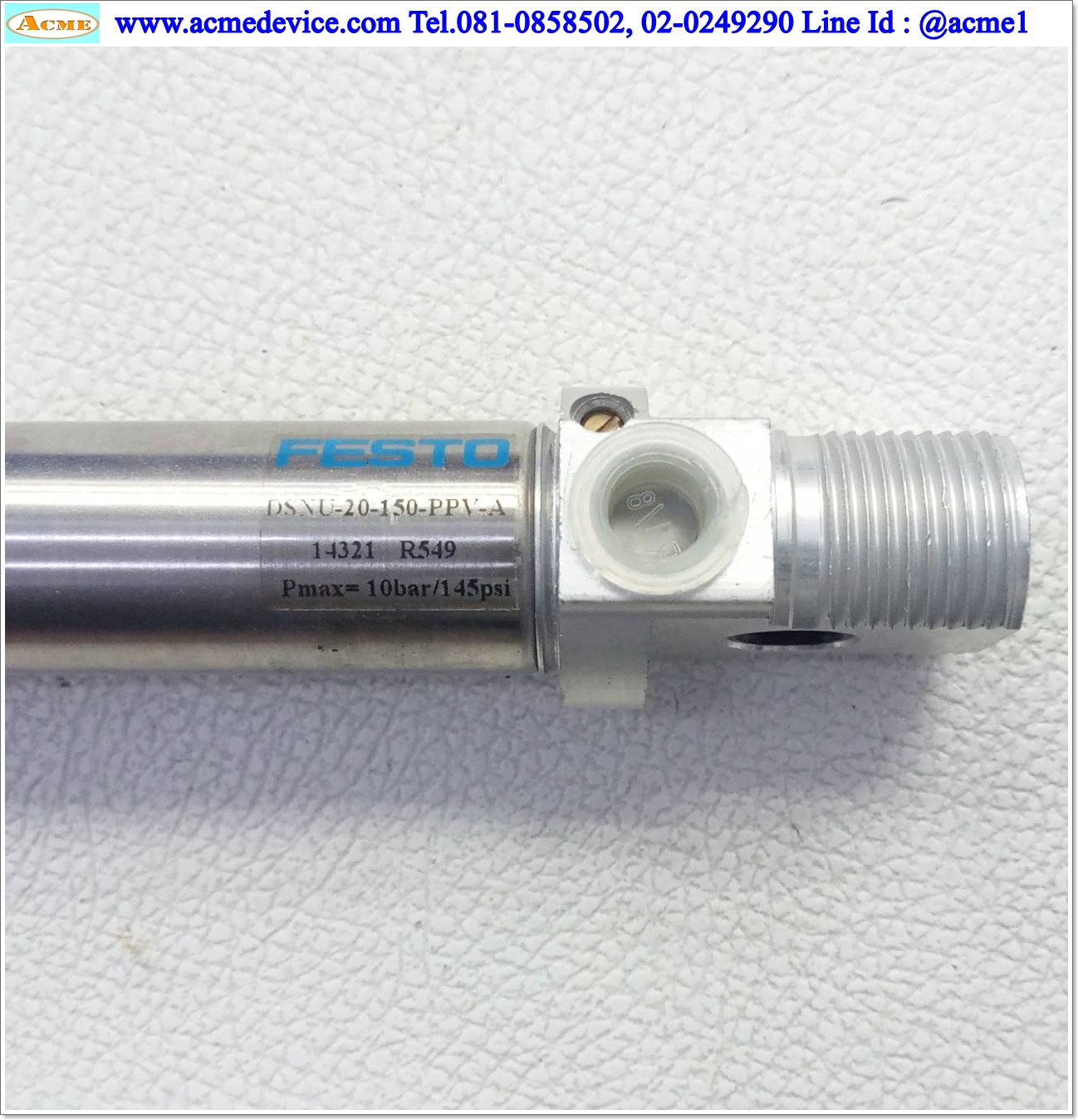 Air Cylinder Festo รุ่น DSNU-20-150-PPV-A, Bore 20mm, Stroke 150mm