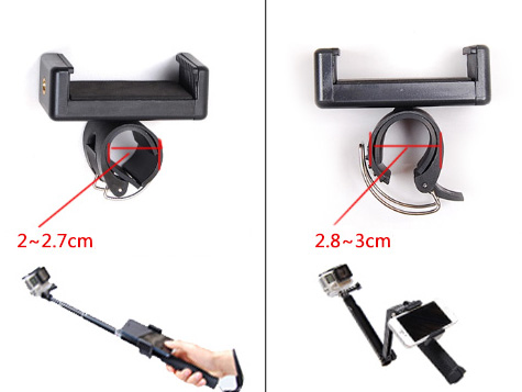 คลิปหนีบมือถือสำหรับต่อกับไม้เซลฟี่หรือ 3way monopod