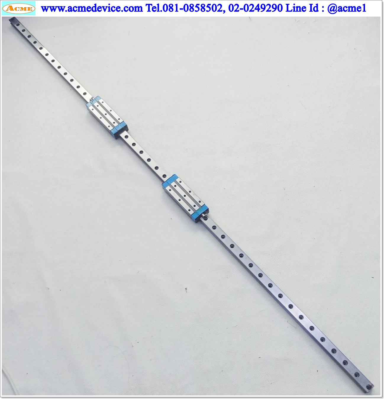 Linear Block and Rail IKO รุ่น MXSL20, รางสไลด์ขนาด 20 mm x 1330 mm. (2 Block) ( ขาว )