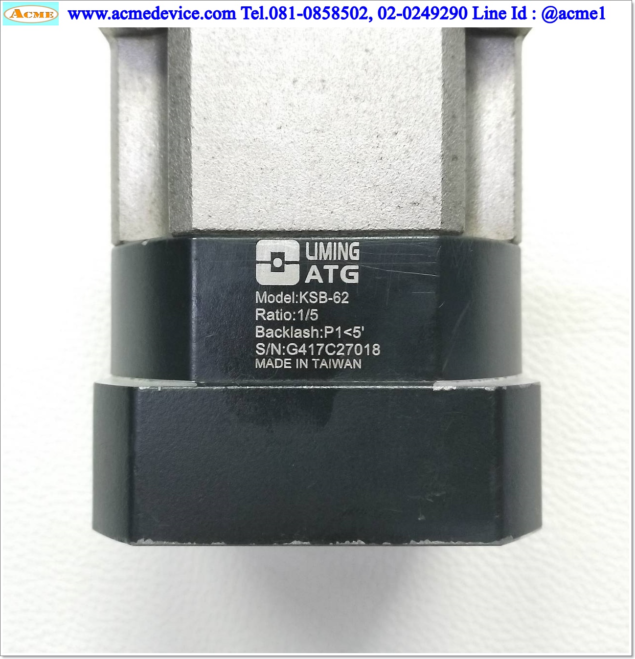 Gear Head ATG รุ่น KSB-62, Ratio 1:5 (เพลาเข้า 14 mm. ออก 16 mm.) for 400w