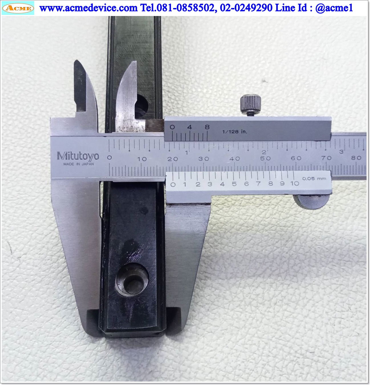 Linear Block and Rail Hiwin รุ่น HGW20, รางสไลด์ขนาด 20 mm x 1110 mm. (บล็อคดำ)